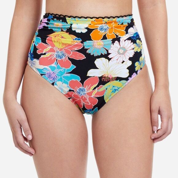 Profile by Gottex Women's Standard Rising Sun High Waisted Bikini Bottom Size 8 - Picture 1 of 6